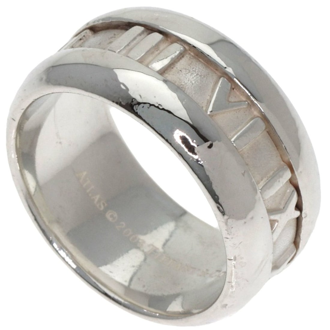 Tiffany & Co. Atlas Ring, Silver, Women's: --- Catalog ---Category: SizeJP Size: 12.5US Size: 6.5Category: DesignType: Band ringColor: SilverGender: WomenMaterial: SilverCategory: GeneralBrand: Tiffany--- Item List ---Section: ConditionRanking