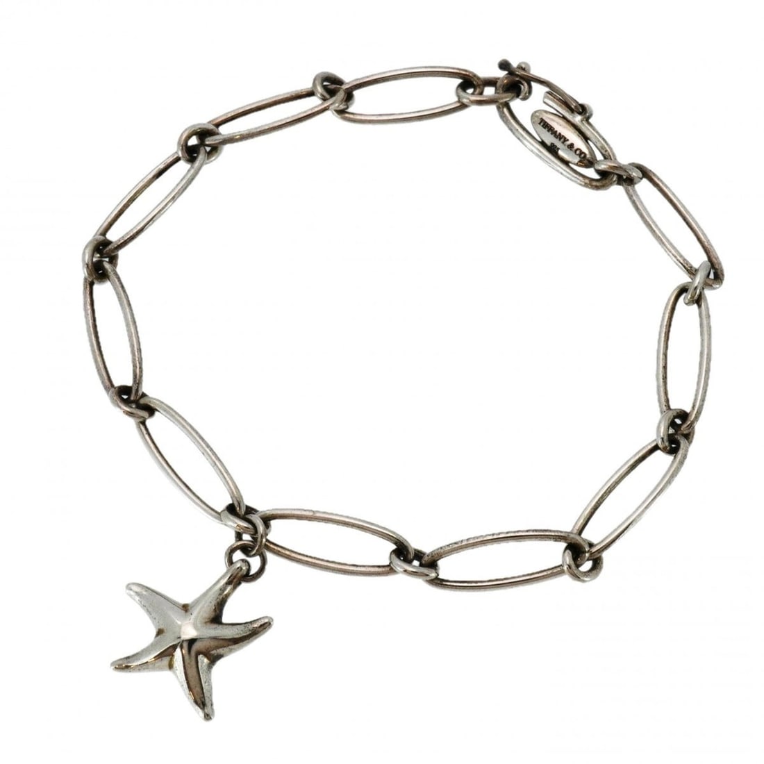 Tiffany & Co. Starfish Bracelet, Sterling Silver 925, Women's: --- Catalog ---Category: SizeLength: 17cm / 6.69''Category: DesignType: Charm braceletGender: WomenMaterial: Silver 925Category: GeneralBrand: Tiffany--- Item List ---Section: ConditionRanking: Rank A