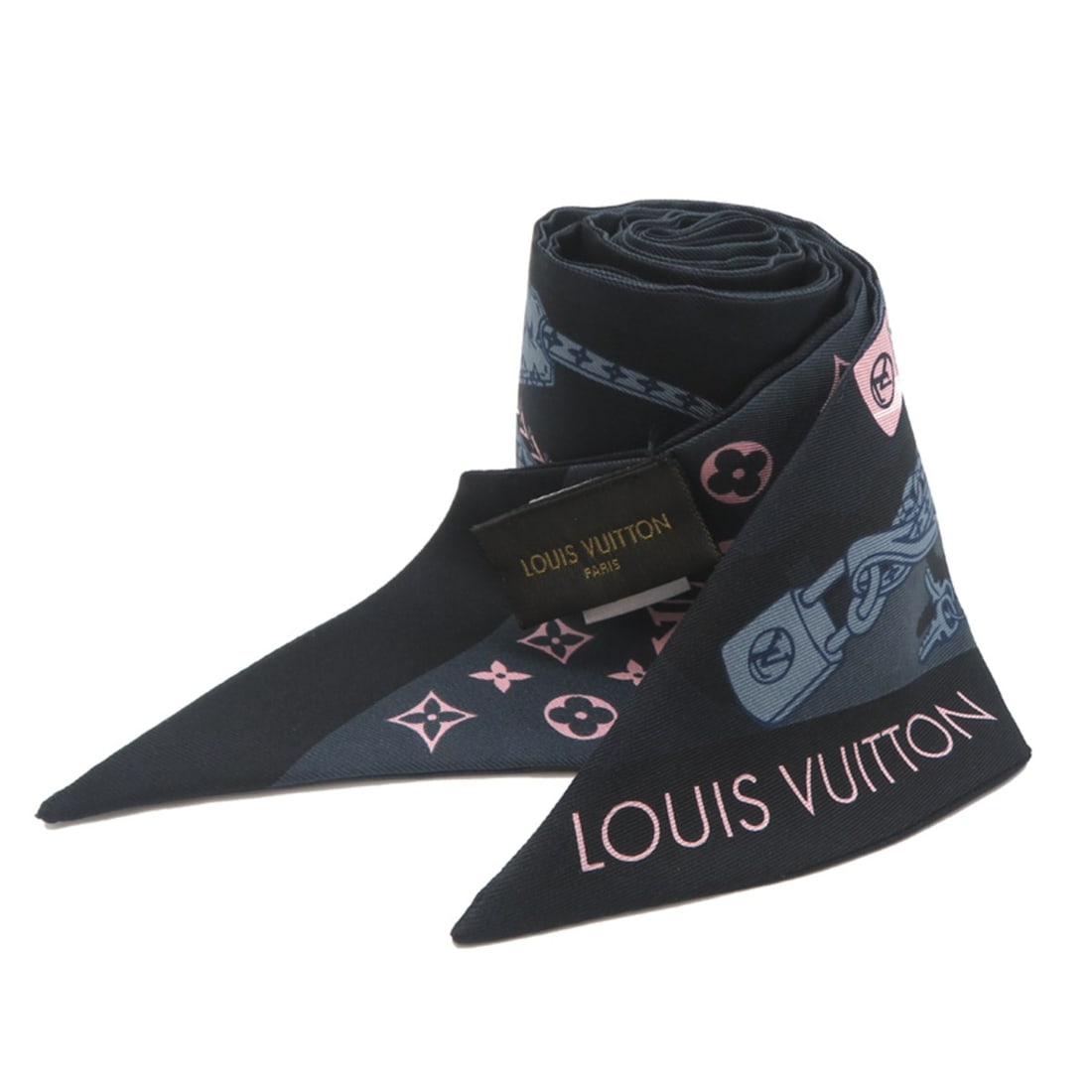 Louis Vuitton Bandeau Women's Scarf/Muffler M73081 100% Silk Multicolor: --- Catalog ---Category: SizeSize (LxW): 1.18m x 7cm / 46.45'' x 2.75''Category: DesignType: ScarfColor: Multi-colorGender: WomenMaterial: Silk Category: GeneralMPN: M73081Brand: Louis VuittonCountry