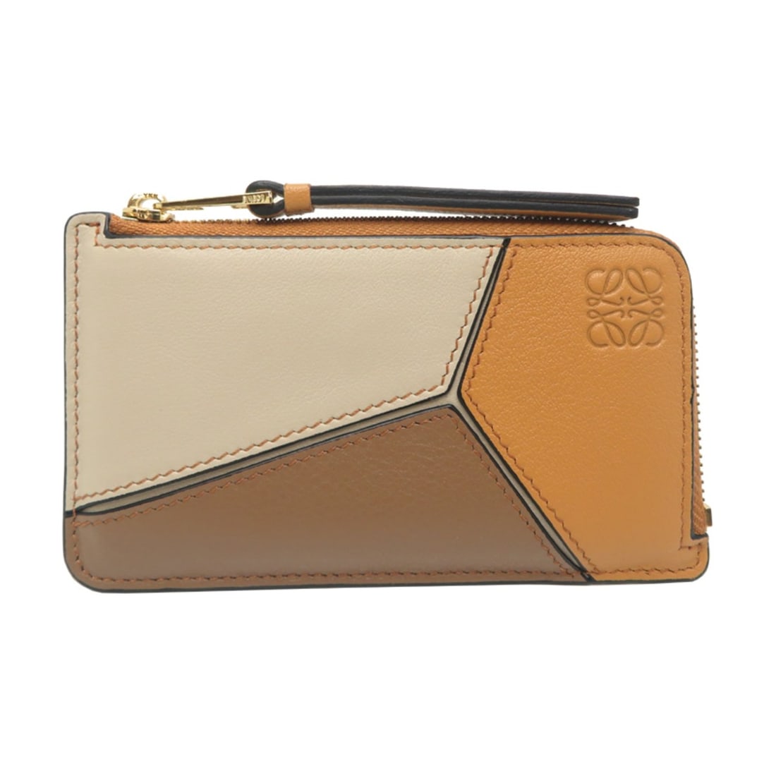 Loewe Women's Leather Wallet/Coin Case, Brown: --- Catalog ---Category: SizeSize (HxWxD): 7.5cm x 13cm x 1.5cm / 2.95'' x 5.11'' x 0.59''Category: DesignType: Coin purse/coin caseColor: Brown, YellowGender: WomenMaterial: Leather Category: General