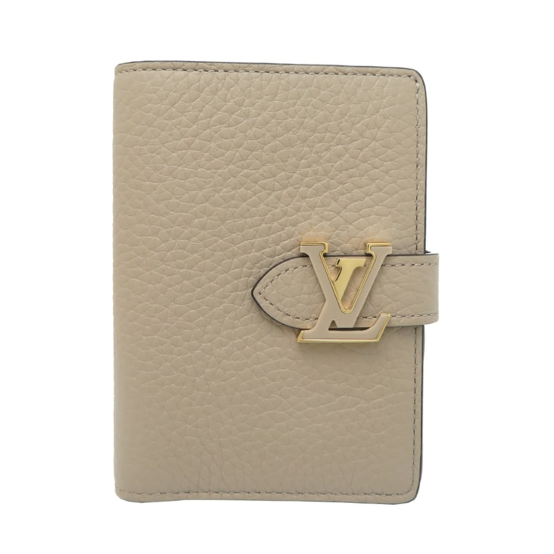 Louis Vuitton Vertical Wallet, Women's Bi-fold M82198, Taurillon Leather: --- Catalog ---Category: SizeSize (HxWxD): 12cm x 9cm x 2.5cm / 4.72'' x 3.54'' x 0.98''Category: DesignType: Wallet (bi-fold)Color: GalleGender: WomenMaterial: Leather Leather/Fur Type: Taurillon lea