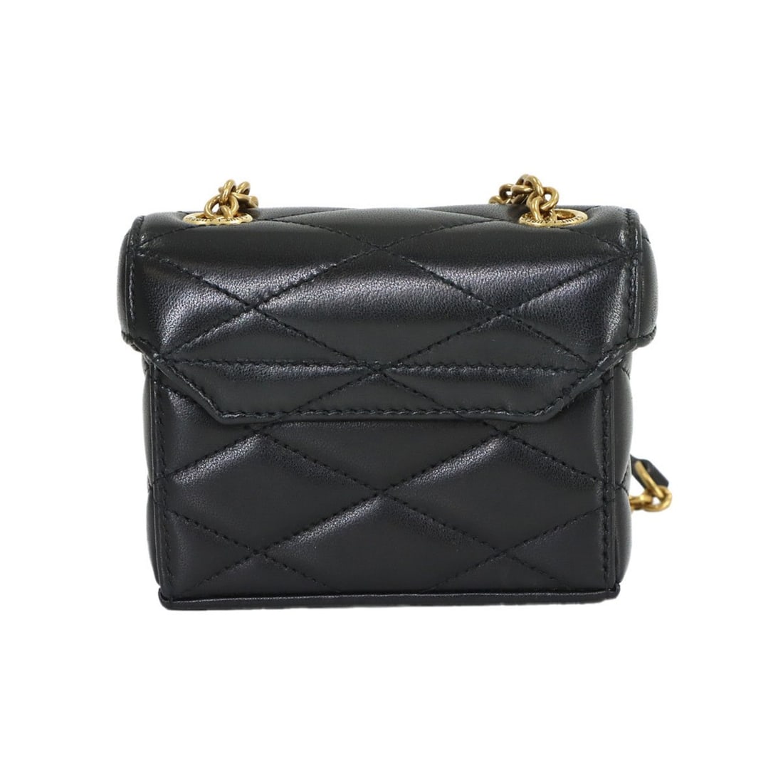 Saint Laurent June Micro Box Chain Shoulder Handbag, Leather, Black, 766793: --- Catalog ---Category: SizeSize (HxWxD): 9cm x 10.5cm x 4.5cm / 3.54'' x 4.13'' x 1.77''Category: DesignType: Handbag, Shoulder bagColor: BlackGender: WomenMaterial: Leather Category: GeneralMPN: 76
