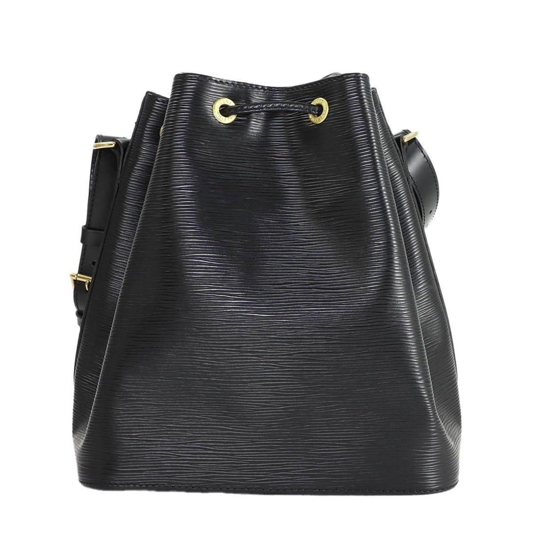 Louis Vuitton Epi Petit Noe Shoulder Handbag, Leather, Noir (M59012), Gold Hardware: --- Catalog ---Category: SizeSize (HxWxD): 27cm x 25cm x 19cm / 10.62'' x 9.84'' x 7.48''Category: DesignType: Handbag, Shoulder bagColor: NoirGender: WomenMaterial: Epi leather Category: GeneralMPN: