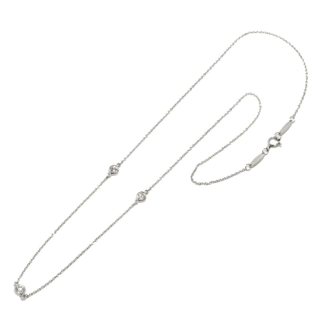 Tiffany & Co. By The Yard Diamond Necklace, 41cm, Platinum (Pt): --- Catalog ---Category: SizeNeck Circumference: 41 cm / 16.14''Category: DesignColor: SilverGender: WomenMaterial: Platinum 950Necklace Type: NecklaceCategory: GeneralBrand: Tiffany--- Item List ---S