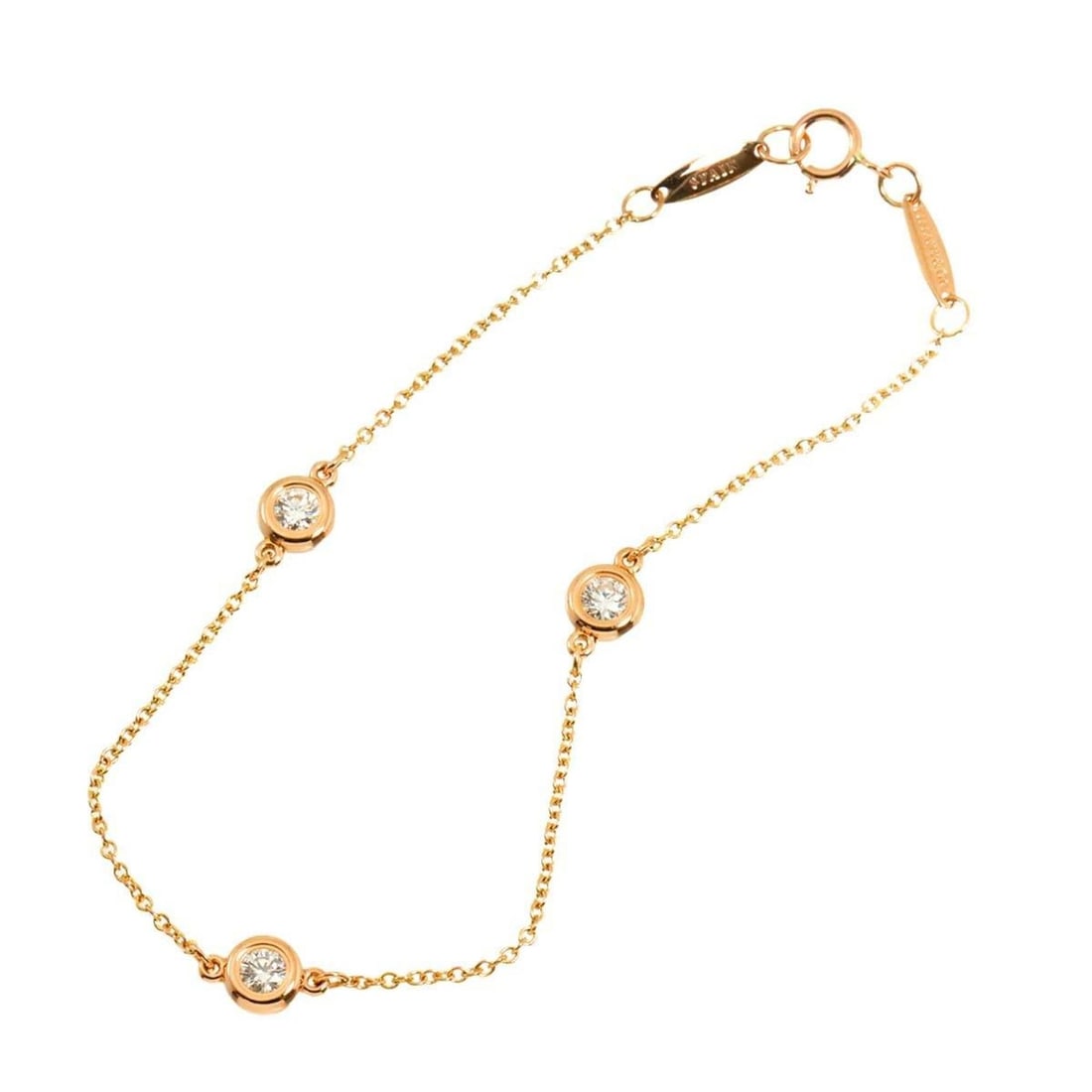 Tiffany & Co. By The Yard Diamond Bracelet, 17cm, 18K Pink Gold 750: --- Catalog ---Category: SizeLength: 17cm / 6.69''Category: DesignType: Charm braceletGender: WomenMaterial: Pink gold (18K)Category: GeneralBrand: Tiffany--- Item List ---Section: ConditionRanking: R