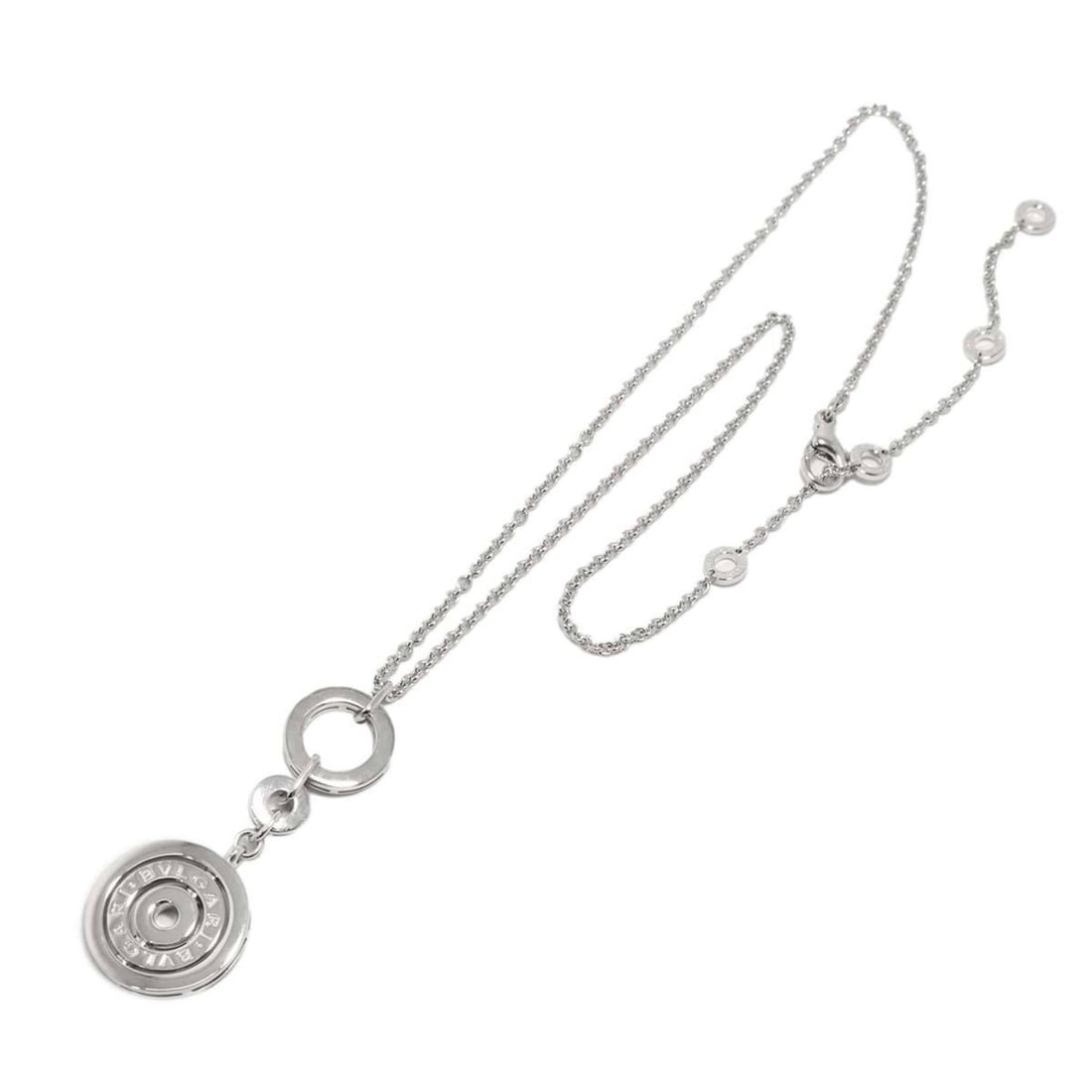 Bulgari BVLGARI Astrale Cerchi Diamond Necklace 46cm 18K WG White Gold 750: --- Catalog ---Category: SizePendant Size: 53.4mm x 21mm / 2.1'' x 0.82''Neck Circumference: 46 cm / 18.11''Category: DesignGender: WomenMaterial: Yellow gold (18K)Necklace Type: NecklaceCategory: Gen