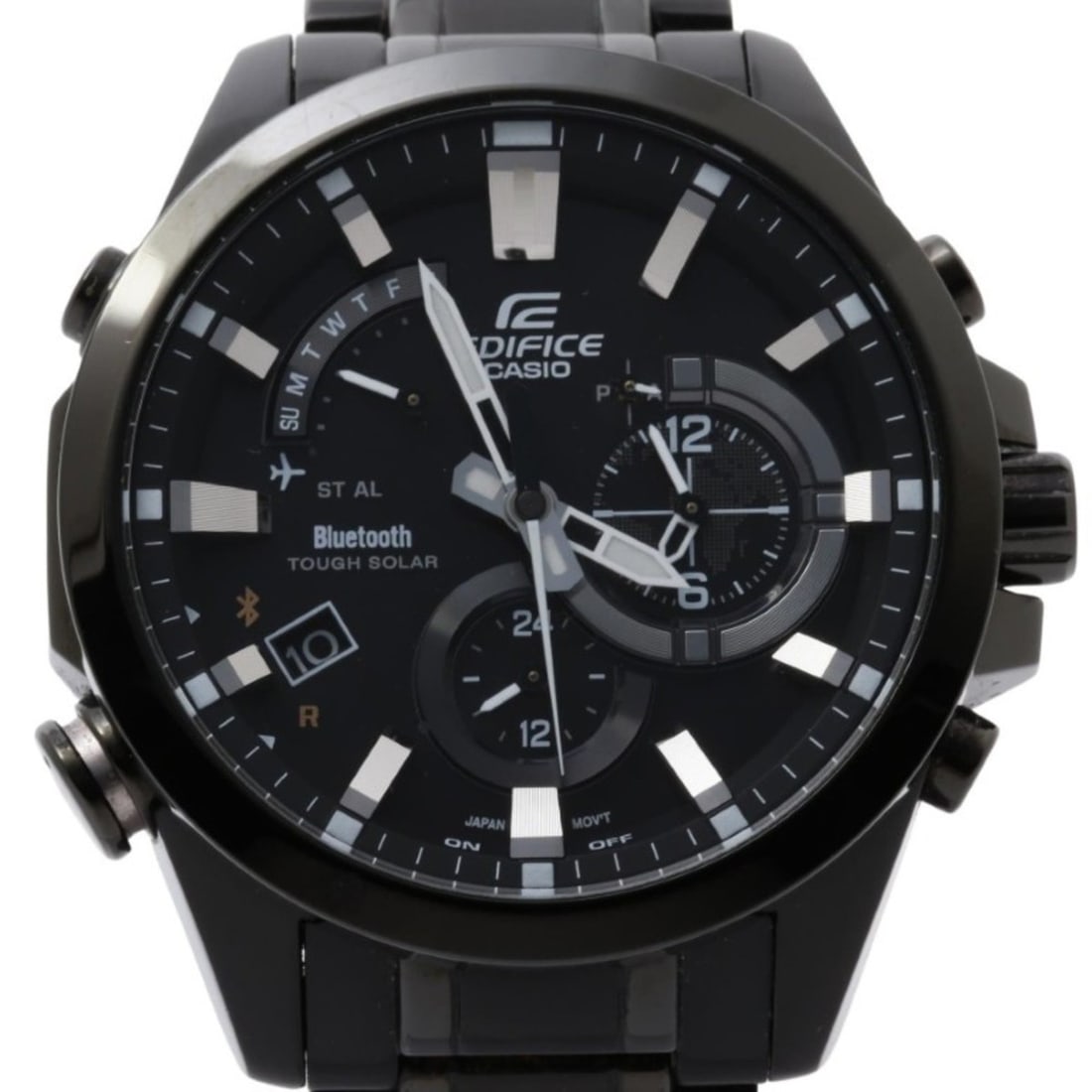 CASIO Edifice EQB510 Black Stainless Steel Men's Analog Watch: --- Catalog ---Category: SizeWrist Size: 18cm / 7.08''Case Diameter: 49.2mm / 1.94''Category: DesignType: WristwatchGender: MenColor (Dial): BlackMaterial (Band): Stainless steelMaterial (Case): Stain