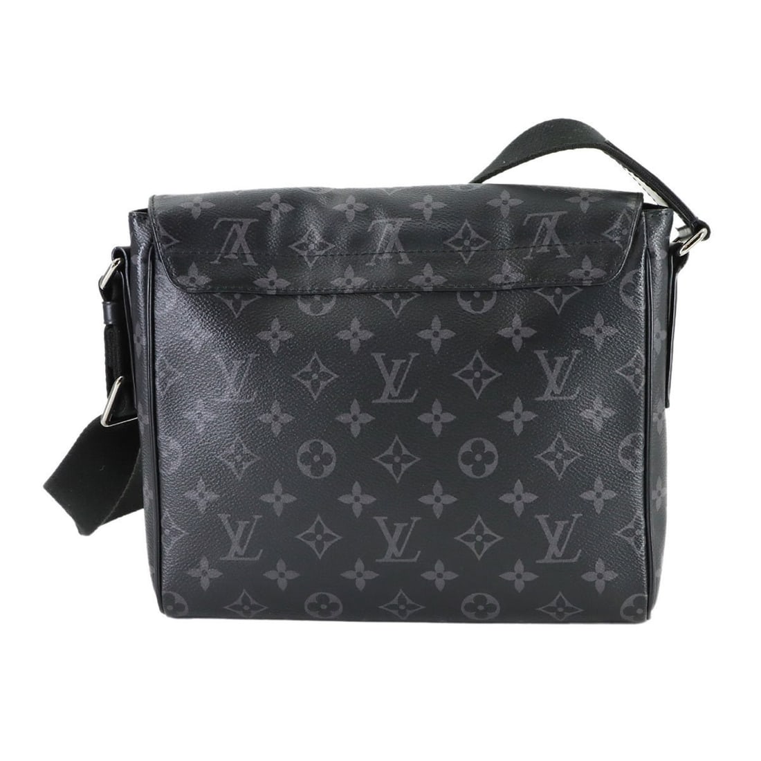 Louis Vuitton LOUIS VUITTON Monogram Eclipse District PM NM Shoulder Handbag Black M44000: --- Catalog ---Category: SizeSize (HxWxD): 23.5cm x 25cm x 7cm / 9.25'' x 9.84'' x 2.75''Category: DesignType: Handbag, Shoulder bagColor: Black, Monogram EclipseGender: WomenMaterial: Monogram Eclips