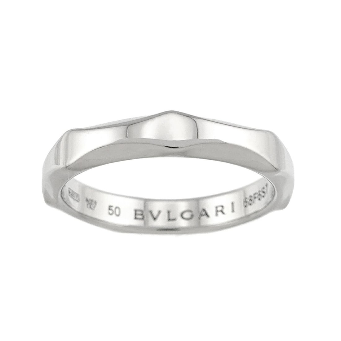 Bulgari BVLGARI Infinito #50 Ring, Platinum (Pt): --- Catalog ---Category: SizeUS Size: 5.5Brand Size: 50Category: DesignType: Band ringGender: WomenMaterial: Platinum 950Category: GeneralBrand: Bvlgari--- Item List ---Section: ConditionRanking: Rank