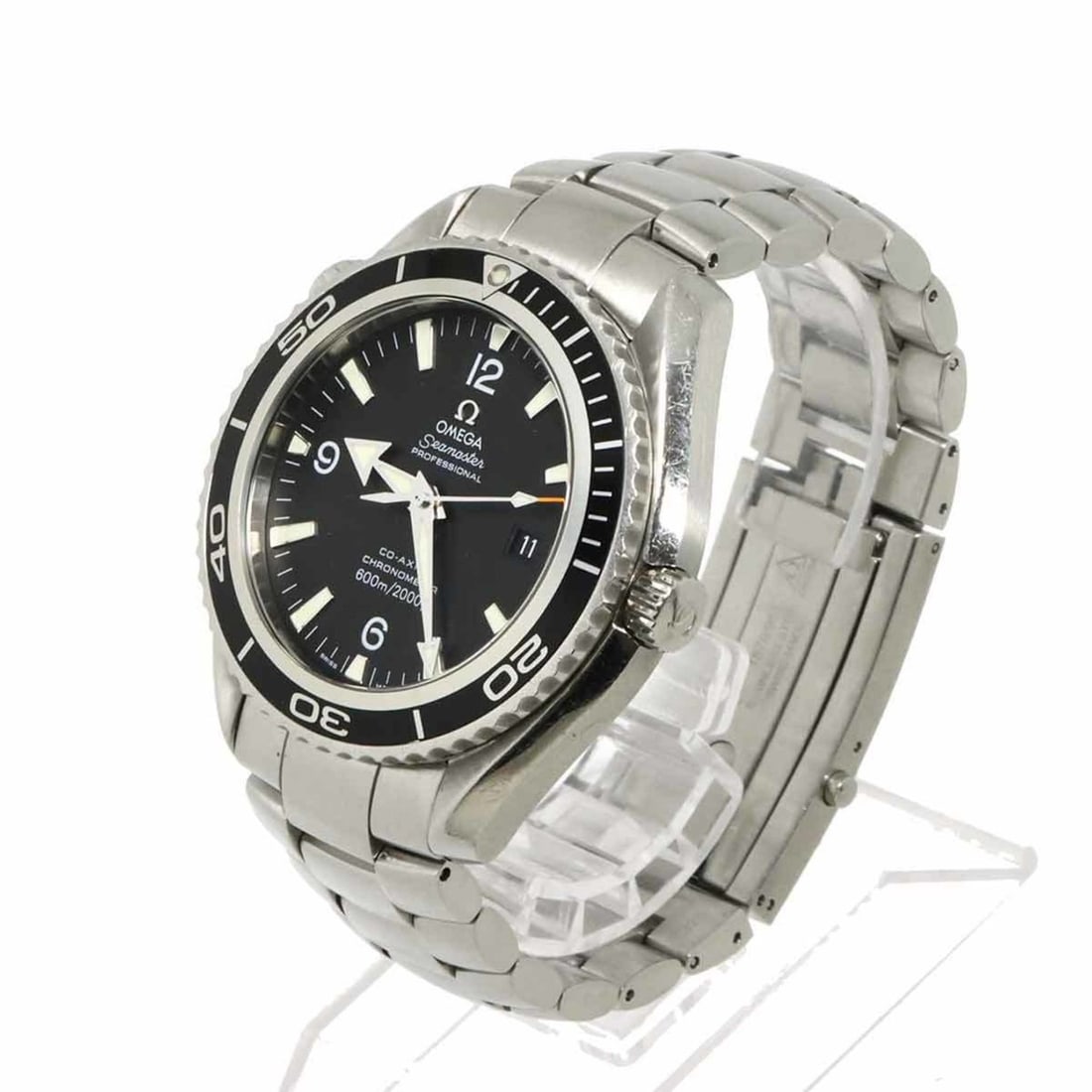 Omega Seamaster Planet Ocean 2200 50 Men's Watch, Date, Black, Automatic Movement: --- Catalog ---Category: SizeWrist Size: 17.5cm / 6.88''Case Diameter: 45mm / 1.77''Category: DesignType: WristwatchGender: MenColor (Dial): BlackMaterial (Band): Stainless steelMaterial (Case): Stain