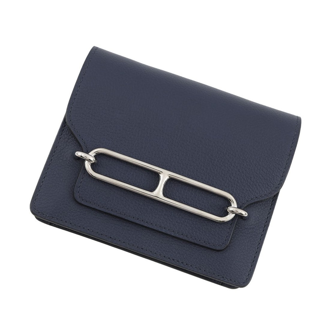 Hermes wallet, Roulis Verso, Blue Nuit, Zanzibar, Evercolor, Z stamp.: --- Catalog ---Category: SizeSize (HxWxD): 10.5cm x 12.5cm / 4.13'' x 4.92''Category: DesignType: Coin purse/coin caseColor: Blue nuitGender: WomenCategory: GeneralBrand: HermesCountry of Origin: Fran