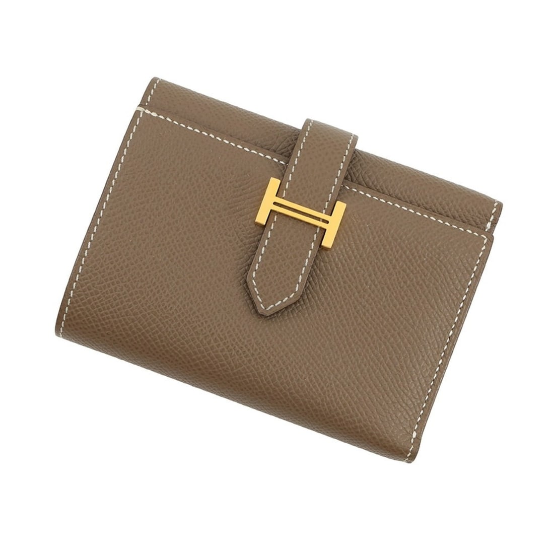 Hermes Tri-fold Wallet Bearn Combination Etoupe Epsom Leather B Stamp HERMES WALLET: --- Catalog ---Category: SizeSize (HxWxD): 8.5cm x 11.5cm / 3.34'' x 4.52''Category: DesignType: Wallet (tri-fold)Color: Etoupe grayGender: Women,MenMaterial: Epsom leather Category: GeneralBrand: Her