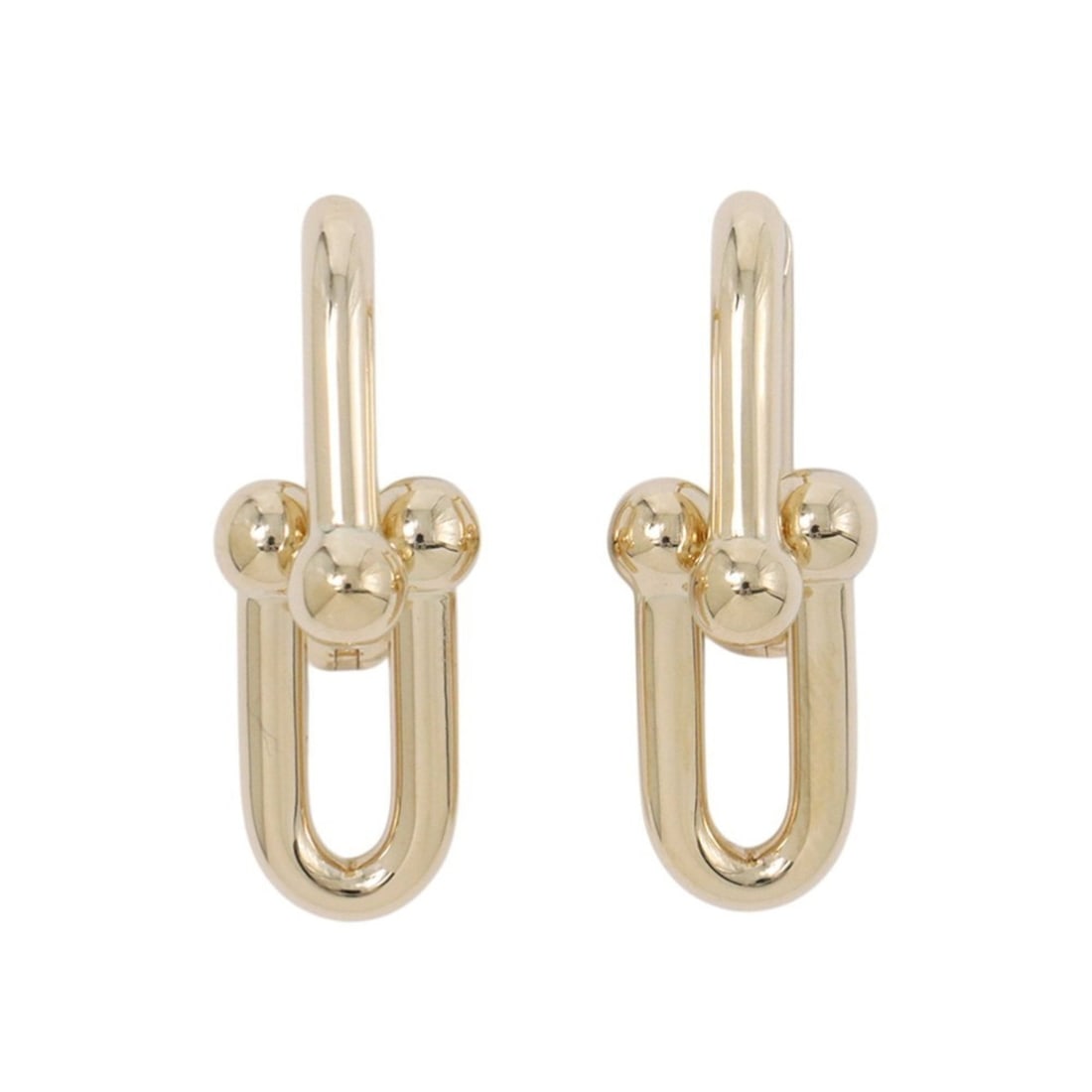 Tiffany & Co. Hardware Medium Link Earrings, 18K Yellow Gold, 73584531.: --- Catalog ---Category: SizeSize (HxWxD): 28.40mm x 10.30mm / 1.12'' x 0.41''Category: DesignType: Stud earringsColor: Yellow goldGender: WomenMaterial: Yellow gold (18K)Category: GeneralMPN: 7358453