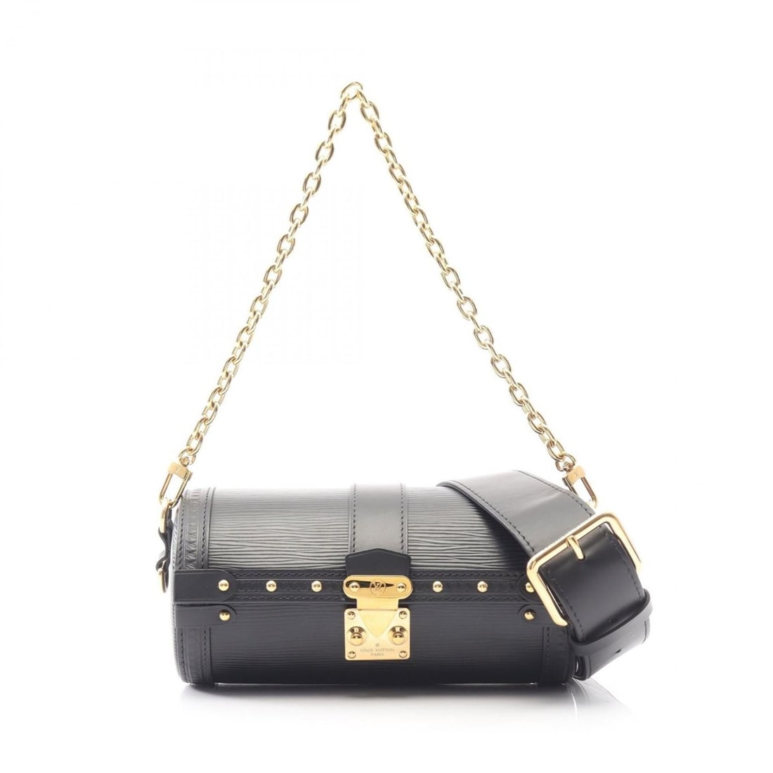 Louis Vuitton Papillon Trunk Handbag, Leather Epi Leather, Women's, Black, M58655: --- Catalog ---Category: SizeSize (HxWxD): 9cm x 20cm x 9cm / 3.54'' x 7.87'' x 3.54''Category: DesignType: HandbagColor: Black, NoirGender: WomenMaterial: Epi leather Category: GeneralMPN: M58655Bran