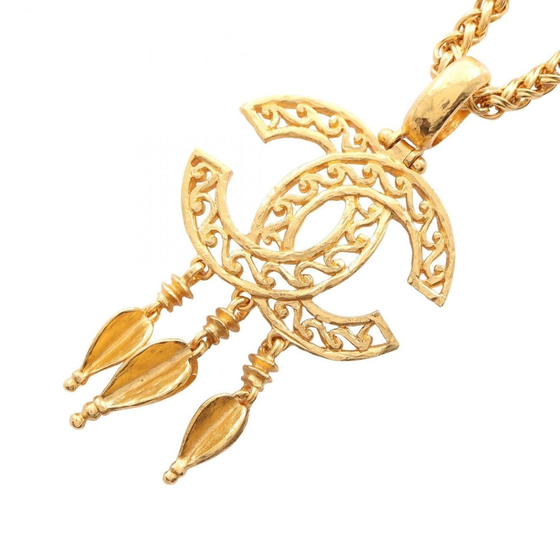 Chanel Coco Mark Necklace, Gold Plated (GP), Women's, Tone: --- Catalog ---Category: SizeNeck Circumference: 80.5 cm / 31.69''Category: DesignColor: GoldGender: WomenMaterial: Gold platingNecklace Type: NecklaceCategory: GeneralBrand: Chanel--- Item List ---Se