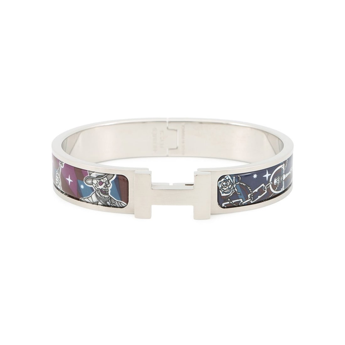 Hermes Bracelet Click HH Serafette Fan HERMES Bangle BRACELET: --- Catalog ---Category: SizeLength: 17cm / 6.69''Category: DesignType: Charm braceletColor: NavyGender: Women,MenMaterial: EnamelCategory: GeneralBrand: HermesCountry of Origin: France--- Item List -