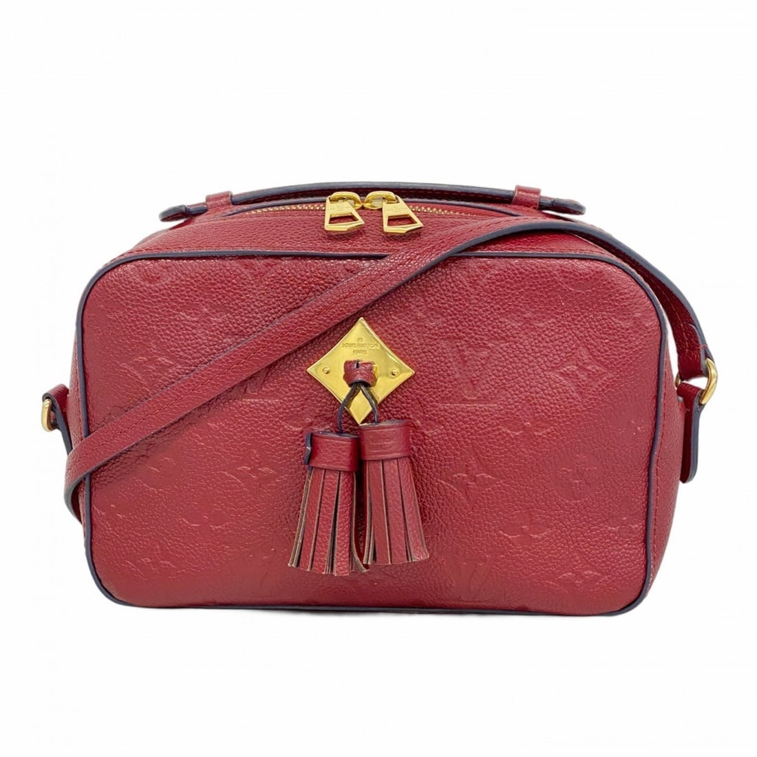 Louis Vuitton Monogram Empreinte Saint-Onge Shoulder Bag M44795 Cherry Berry (Women's): --- Catalog ---Category: SizeSize (HxWxD): 14.5cm x 21cm x 7cm / 5.7'' x 8.26'' x 2.75''Category: DesignType: Shoulder bagColor: CherryGender: WomenCategory: GeneralMPN: M44795Brand: Louis Vuitton---