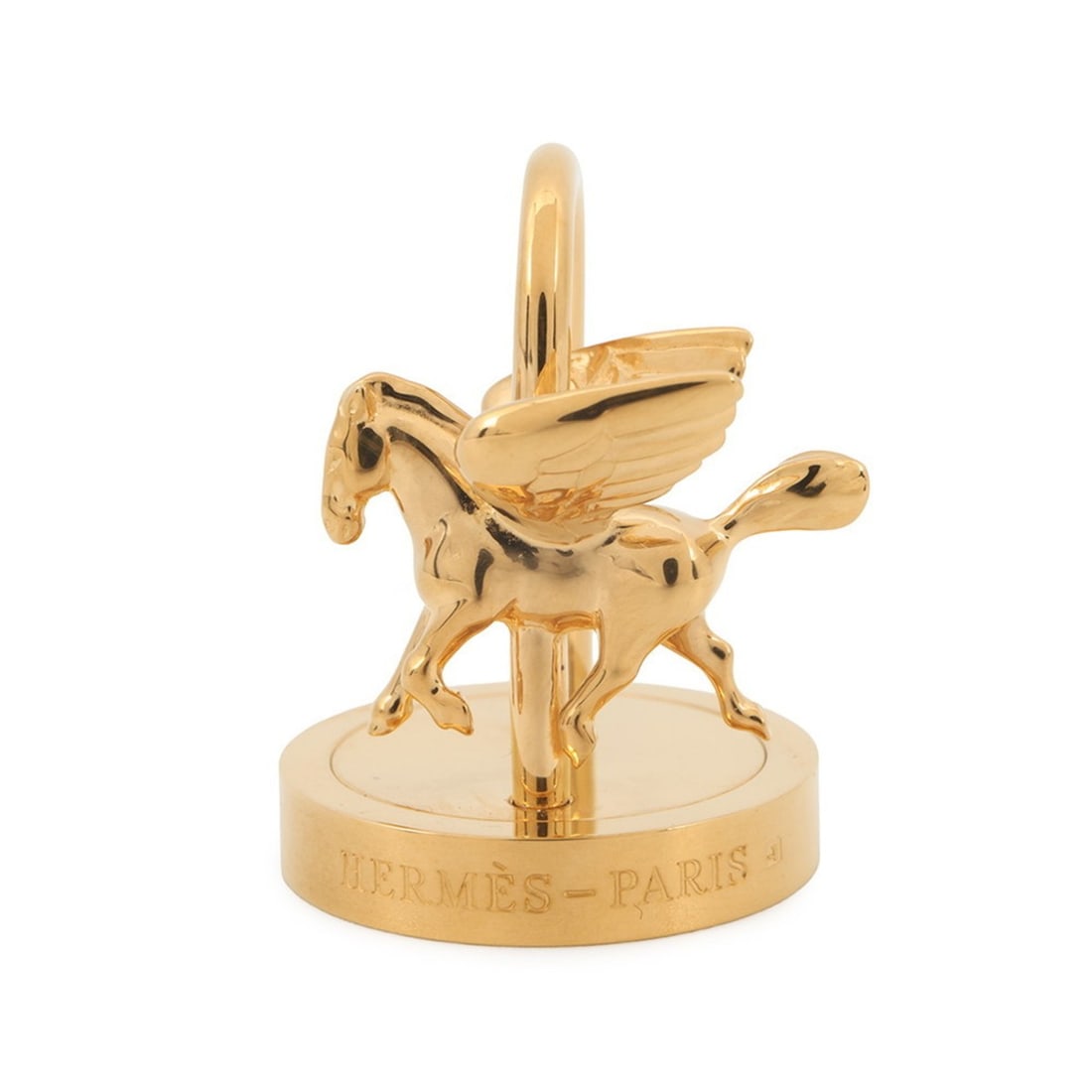Hermes Cadena Arne Danse Pegasus 2007 Limited Edition HERMES Charm Keychain: --- Catalog ---Category: SizeSize (HxWxD): 3cm x 2.5cm / 1.18'' x 0.98''Category: DesignColor: GoldGender: Women,MenCategory: GeneralBrand: Hermes--- Item List ---Section: ConditionRanking: Rank A Use