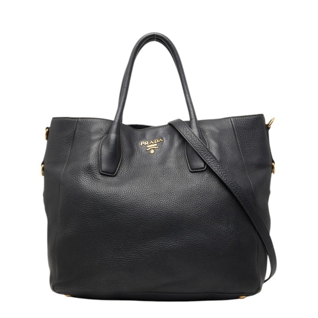 Prada Tote Bag Shoulder 2-Way Black Leather Women's PRADA: --- Catalog ---Category: SizeSize (HxWxD): 30cm x 35.5cm x 16cm / 11.81'' x 13.97'' x 6.29''Category: DesignType: Shoulder bag, Tote bagColor: BlackGender: WomenMaterial: Leather Category: GeneralBran