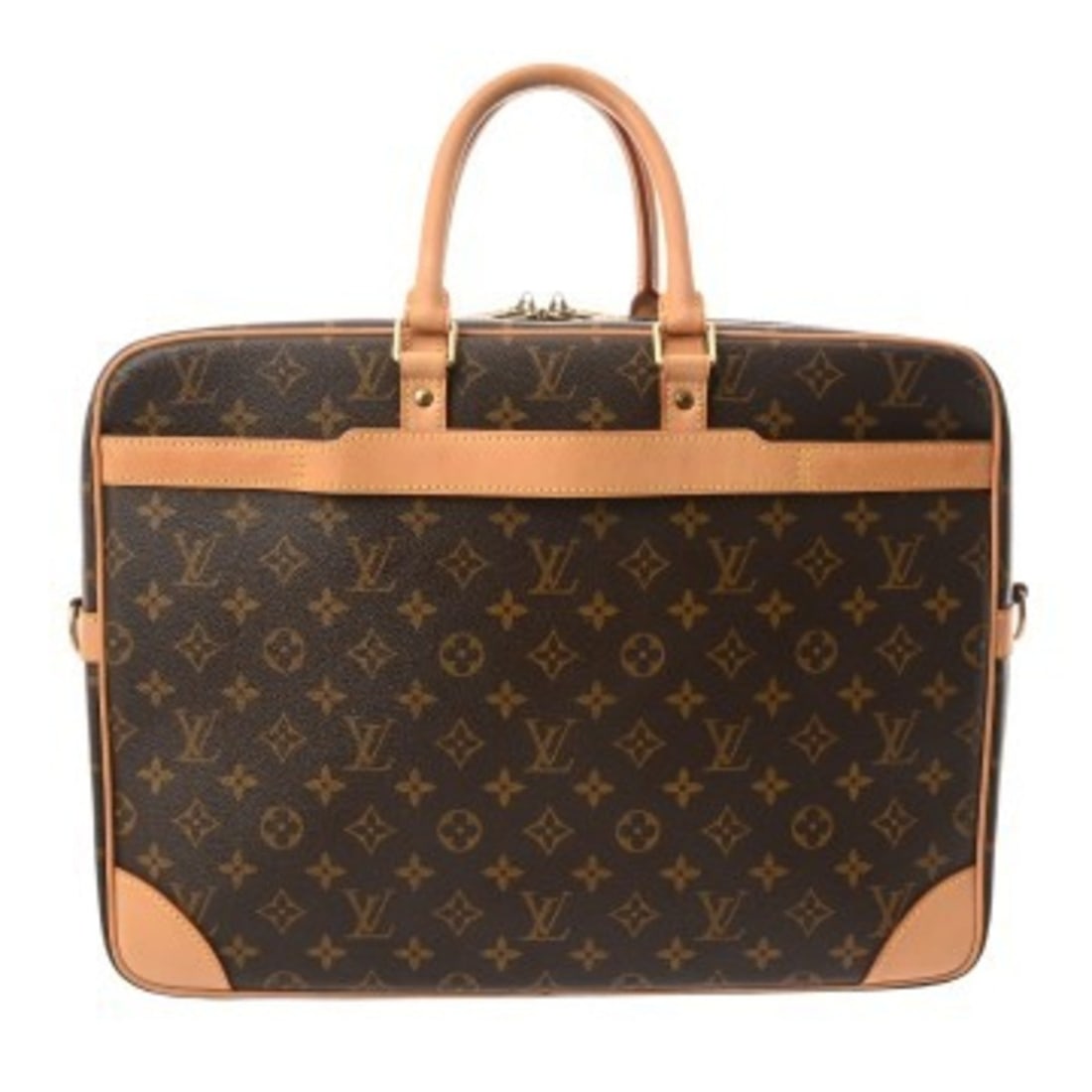 LOUIS VUITTON Louis Vuitton Monogram PDV GM Brown M40223 Men's Canvas Business Bag AB Rank Used: --- Catalog ---Category: SizeSize (HxWxD): 30.5cm x 40.5cm x 12cm / 12'' x 15.94'' x 4.72''Category: DesignType: BriefcaseColor: BrownGender: MenMaterial: Monogram Hardware Color: GoldCategory: Genera