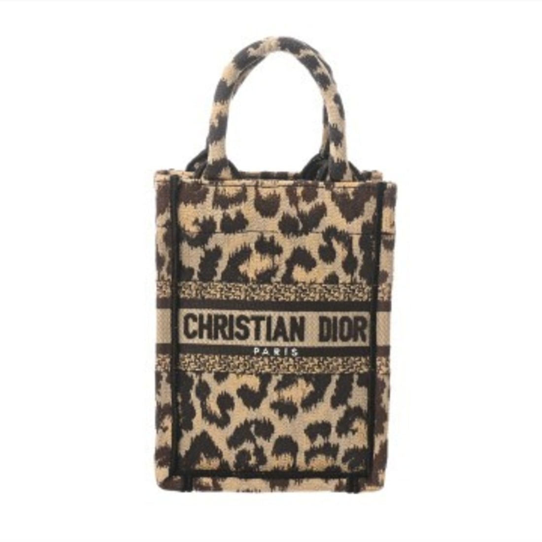 CHRISTIAN DIOR Christian Dior Book Tote Mini Vertical Leopard Beige S5555CRHM Women's Canvas: --- Catalog ---Category: SizeSize (HxWxD): 18cm x 13.5cm x 8cm / 7.08'' x 5.31'' x 3.14''Category: DesignType: Shoulder bagColor: BeigeGender: WomenMaterial: Canvas Hardware Color: GoldCategory: Gener