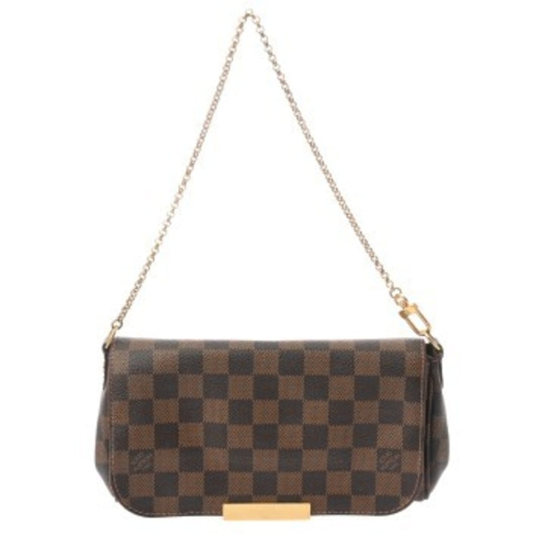 LOUIS VUITTON Louis Vuitton Damier Favorite PM Brown N41276 Women's Canvas Shoulder Bag AB Rank Used: --- Catalog ---Category: SizeSize (HxWxD): 13cm x 21cm x 4.5cm / 5.11'' x 8.26'' x 1.77''Category: DesignType: Shoulder bagColor: BrownGender: WomenMaterial: Damier Canvas Hardware Color: GoldCategory