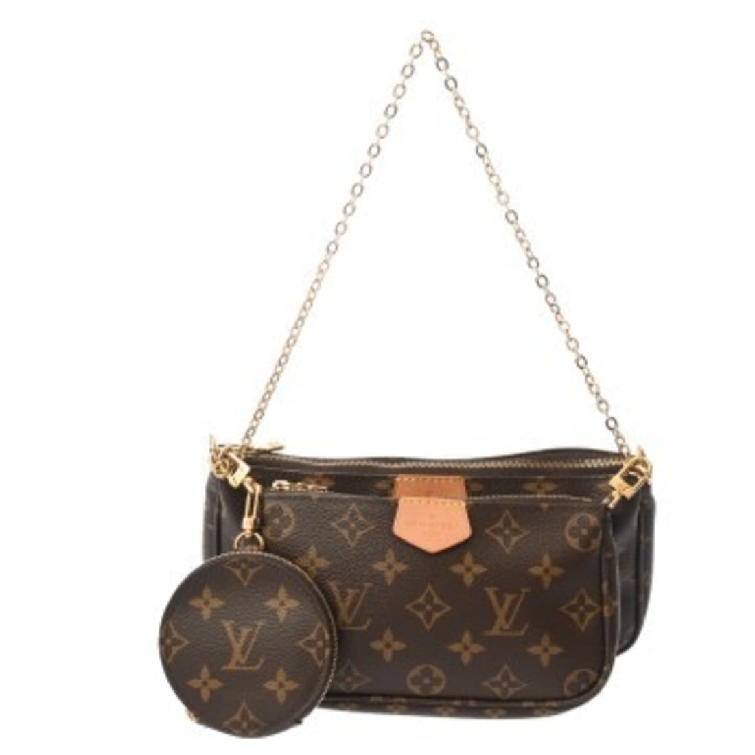 LOUIS VUITTON Louis Vuitton Monogram Multi Pochette Accessoires Rose Clair M44840 Women's Canvas: --- Catalog ---Category: SizeSize (HxWxD): 13cm x 24cm x 4cm / 5.11'' x 9.44'' x 1.57''Category: DesignType: Pouch, Shoulder bagColor: Rose clairGender: WomenMaterial: Monogram Hardware Color: GoldCat