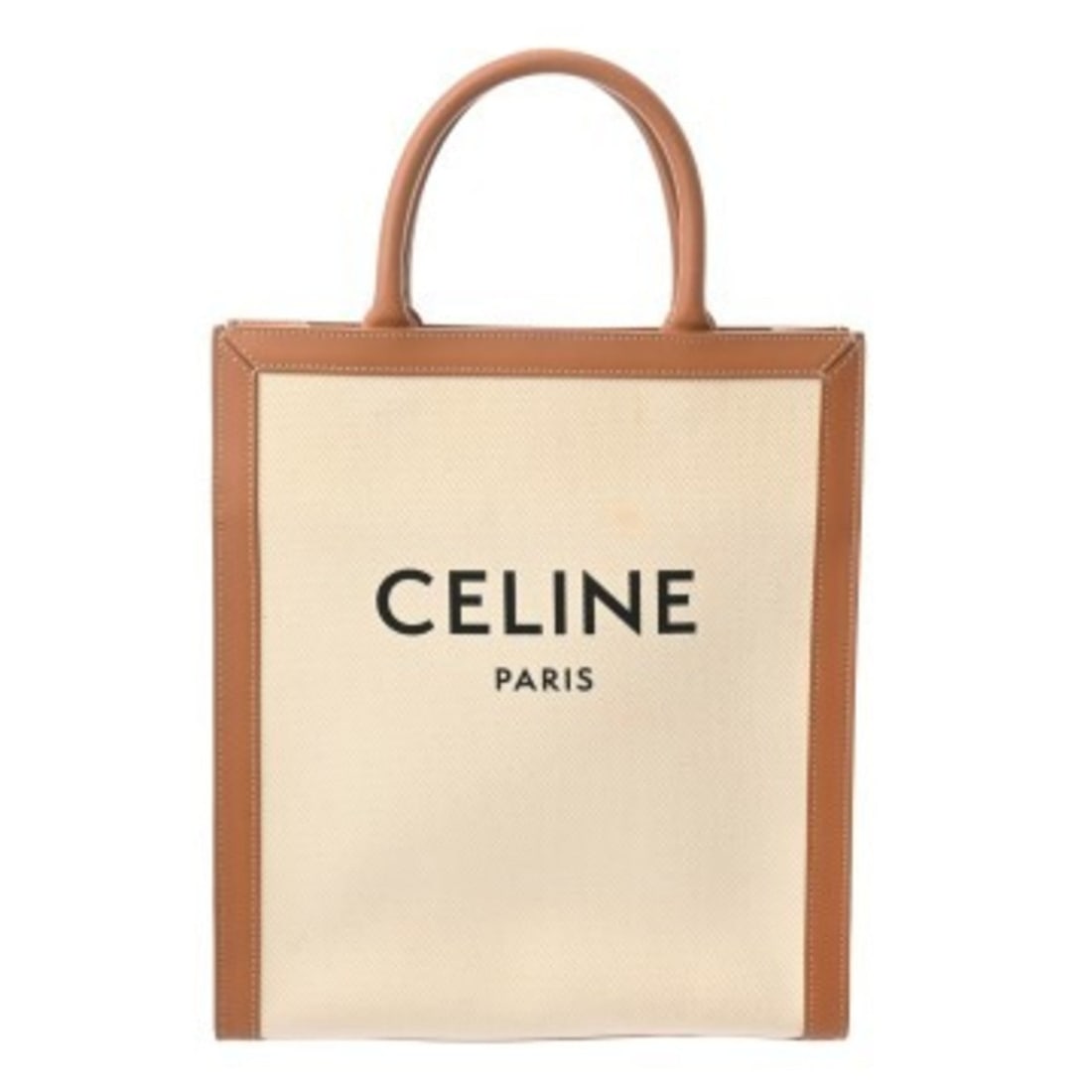 CELINE Vertical Cabas Small Natural Tan 192082BNZ Women's Canvas Calfskin Handbag AB Rank Used Ginzo: --- Catalog ---Category: SizeSize (HxWxD): 32cm x 28.5cm x 8cm / 12.59'' x 11.22'' x 3.14''Category: DesignType: HandbagGender: WomenMaterial: Canvas , Leather Hardware Color: GoldLeather/Fur Type: Ca