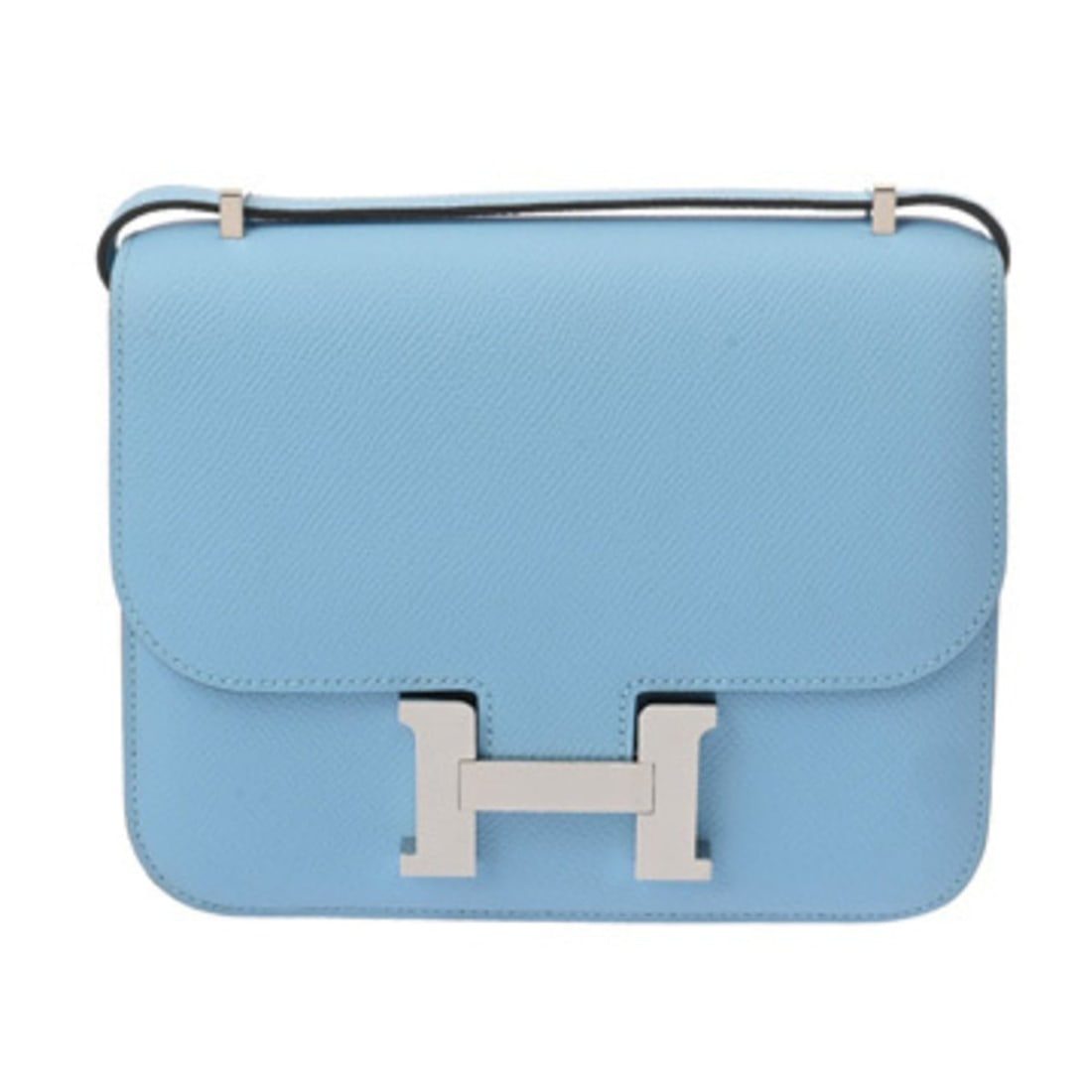 HERMES Constance 3 Mini 18 Miroir Celeste B stamp (circa 2023) Women's Veau Epsom Shoulder Bag A: --- Catalog ---Category: SizeSize (HxWxD): 14.5cm x 18.5cm x 2cm / 5.7'' x 7.28'' x 0.78''Category: DesignType: Shoulder bagColor: CelesteGender: WomenMaterial: Epsom leather Hardware Color: SilverCat