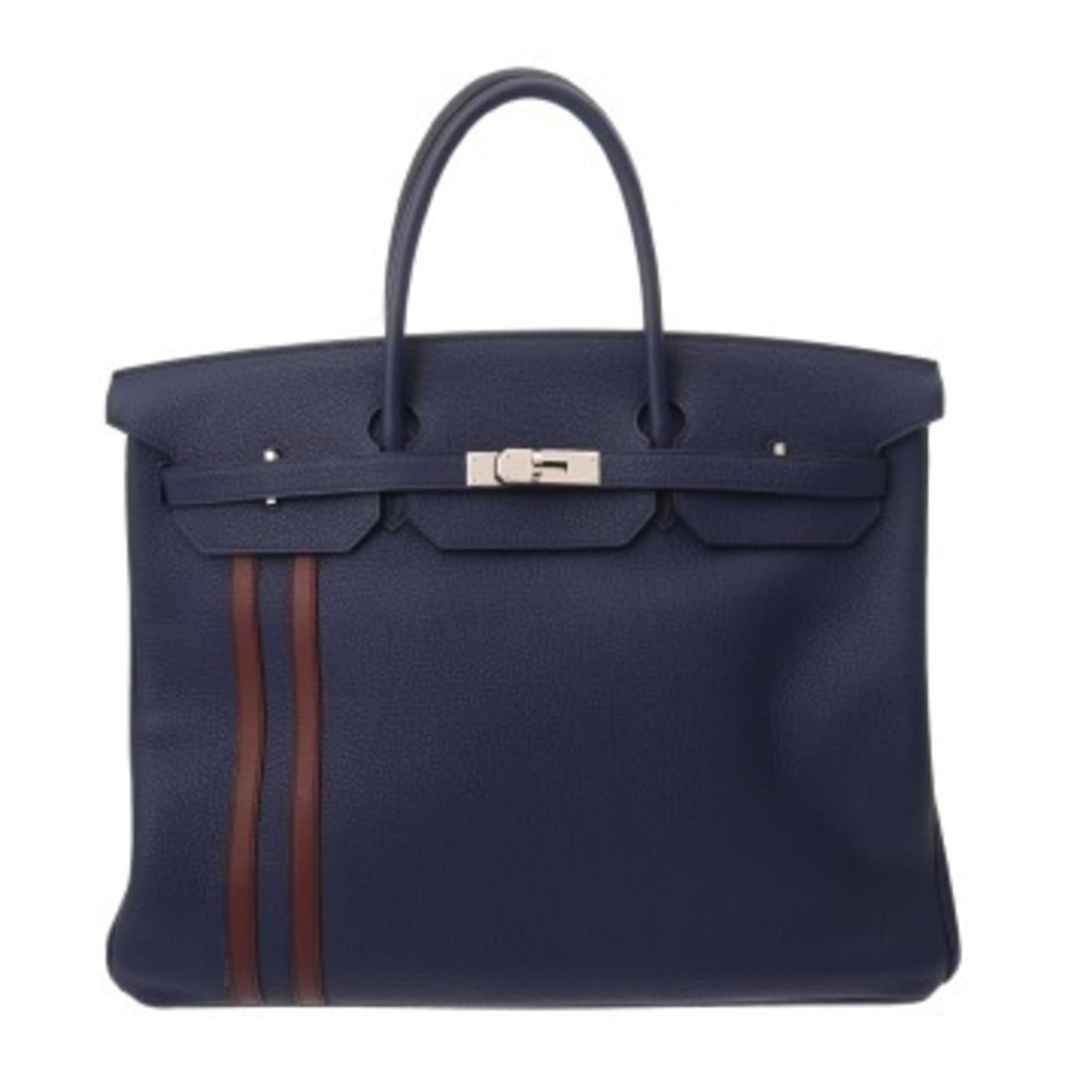 HERMES Birkin 40 Officer Blue Ancre Bordeaux C stamp (circa 2018) Men's and Women's Togo Veau Swift: --- Catalog ---Category: SizeSize (HxWxD): 29cm x 40cm x 20.5cm / 11.41'' x 15.74'' x 8.07''Category: DesignType: HandbagColor: Blue, BordeauxGender: Men,WomenMaterial: Togo leather , Swift leather Ha