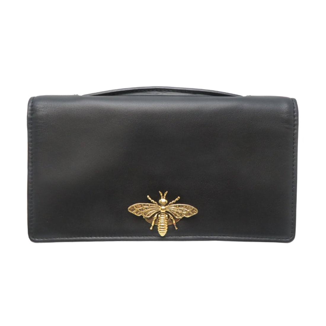 Christian Dior Dior Women's Leather Clutch Bag, Black: --- Catalog ---Category: SizeSize (HxWxD): 10cm x 18cm x 4cm / 3.93'' x 7.08'' x 1.57''Category: DesignType: Clutch bagColor: BlackGender: WomenMaterial: Leather Category: GeneralBrand: Christian Dior
