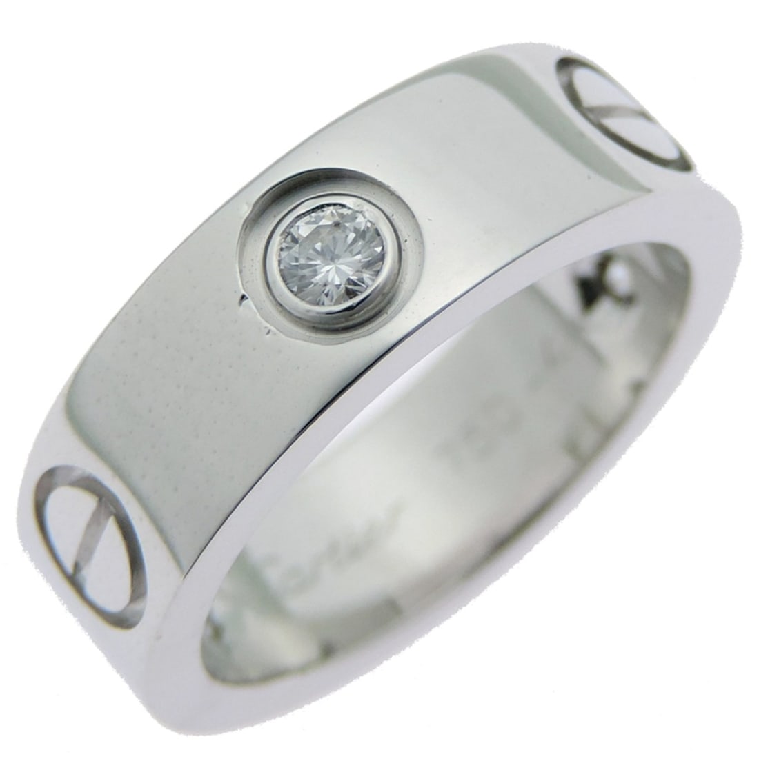 Cartier Love Classic Model 3P Diamond Ring #48 (Women's/Men's) B4032500 750 White Gold: --- Catalog ---Category: SizeJP Size: 8US Size: 4.5Category: DesignType: Band ringStone: DiamondGender: Men,WomenMaterial: White gold (18K)Category: GeneralMPN: B4032500Brand: Cartier--- Item List ---