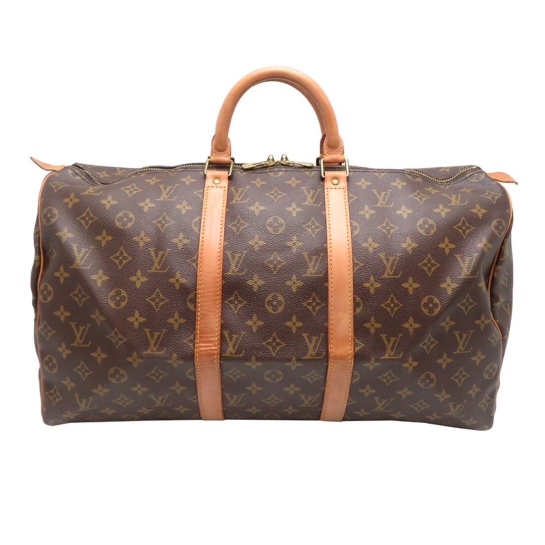Louis Vuitton Keepall 50 Women's/Men's Boston Bag M41426 (Discontinued) Monogram Brown: --- Catalog ---Category: SizeSize (HxWxD): 29cm x 50cm x 23cm / 11.41'' x 19.68'' x 9.05''Category: DesignType: Boston bagColor: BrownGender: Men,WomenMaterial: Monogram Category: GeneralMPN: M41426Br