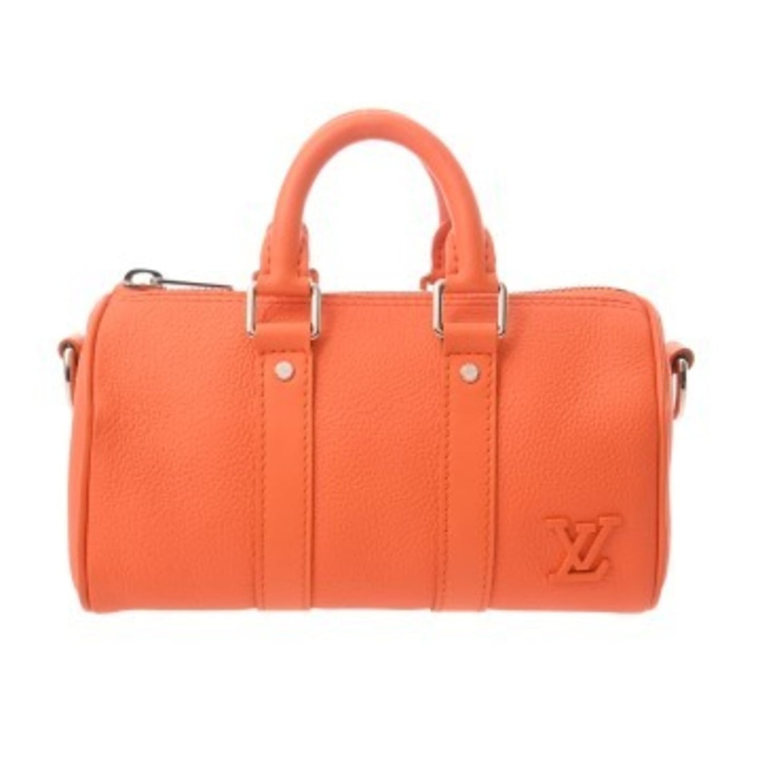 LOUIS VUITTON LV Aerogram Keepall XS Orange M81004 Women's Leather Handbag AB Rank Used Ginzo: --- Catalog ---Category: SizeSize (HxWxD): 12cm x 21.5cm x 9cm / 4.72'' x 8.46'' x 3.54''Category: DesignType: HandbagColor: OrangeGender: WomenMaterial: Leather Hardware Color: SilverCategory: Genera