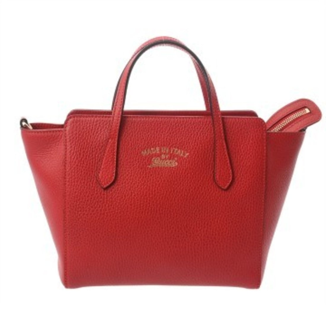 GUCCI Swing Mini Top Handle Bag, 2-Way, Red, 368827, Women's Leather Handbag, A Rank, Used, Ginzo: --- Catalog ---Category: SizeSize (HxWxD): 19cm x 21.5cm x 11cm / 7.48'' x 8.46'' x 4.33''Category: DesignType: HandbagColor: Red colorGender: WomenMaterial: Leather Hardware Color: Champagne goldCate