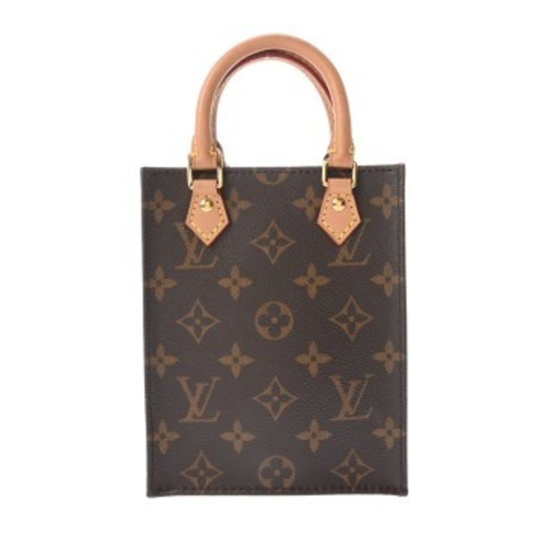 LOUIS VUITTON Louis Vuitton Monogram Petite Sac Plat Old Model 2WAY Brown M69442 Women's Canvas: --- Catalog ---Category: SizeSize (HxWxD): 17cm x 14cm x 5cm / 6.69'' x 5.51'' x 1.96''Category: DesignType: HandbagColor: BrownGender: WomenMaterial: Monogram Category: GeneralMPN: M69442Brand: Louis