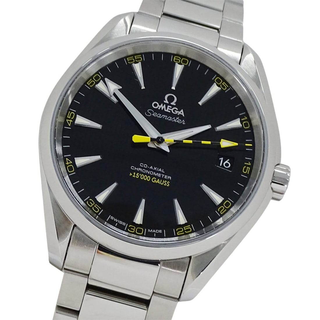 Omega Seamaster Aqua Terra 231.10.42.21.01.002 Men's Watch, Brand Name, 15,000 Gauss, Date, Co-Axial: --- Catalog ---Category: SizeWrist Size: 20cm / 7.87''Case Diameter: 41mm / 1.61''Category: DesignType: WristwatchGender: MenColor (Dial): BlackMaterial (Band): Stainless steelMaterial (Case): Stainle