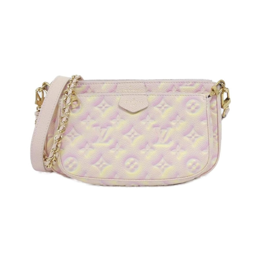 Louis Vuitton Monogram Empreinte (Summer Stardust) Multi Pochette Accessoires M46093 Shoulder Bag: --- Catalog ---Category: SizeSize (HxWxD): 13cm x 24cm x 4cm / 5.11'' x 9.44'' x 1.57''Category: DesignType: Pochette, Pouch, Shoulder bagColor: Light pinkGender: Men,WomenMaterial: Leather Hardware C