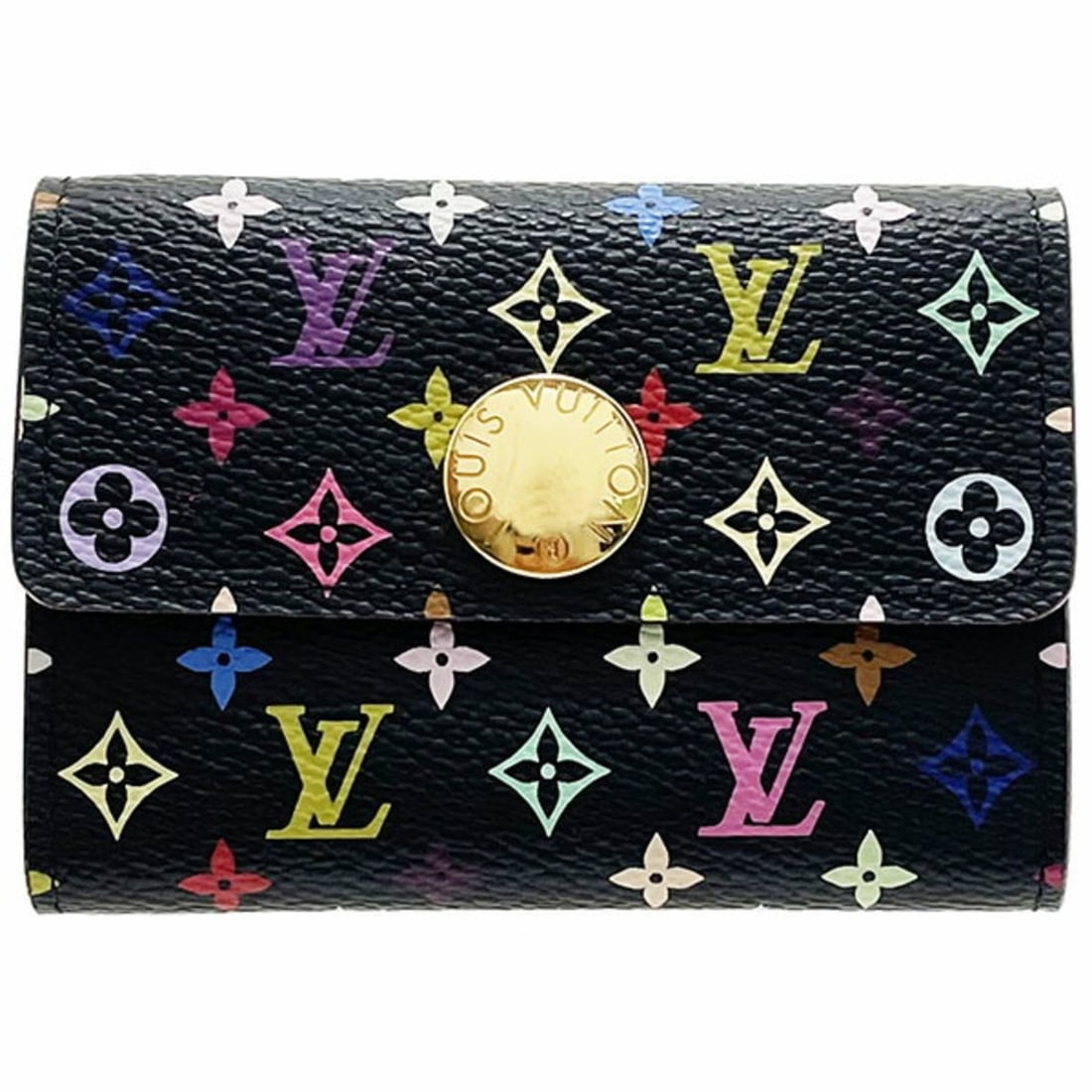 Louis Vuitton Monogram Multicolor Coin Case, Porte Monnaie Cozy, Noir Black, M60007, LOUIS VUITTON: --- Catalog ---Category: SizeSize (HxWxD): 7cm x 9.6cm x 1.7cm / 2.75'' x 3.77'' x 0.66''Category: DesignType: Coin purse/coin caseColor: Black, NoirGender: WomenMaterial: Monogram Multicolore Categor