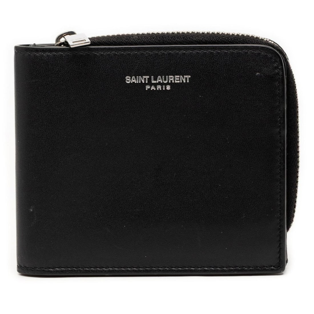 Saint Laurent East West Bi-fold Wallet Compact 556268 Black Leather Men's SAINT LAURENT: --- Catalog ---Category: SizeSize (HxWxD): 9cm x 10.5cm x 1cm / 3.54'' x 4.13'' x 0.39''Category: DesignType: Wallet (bi-fold)Color: BlackGender: MenMaterial: Leather Category: GeneralBrand: Saint Lau