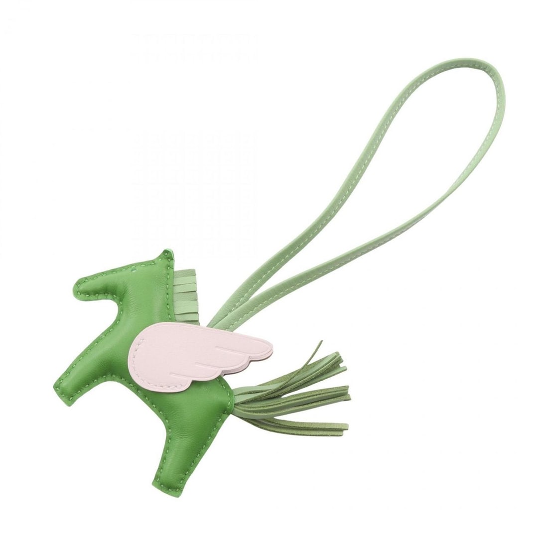 Hermes Rodeo Pegasus PM Charm Accessory Leather Agneau Milo Veau Swift Women's Green Pink Vert: --- Catalog ---Category: DesignType: Handbag charmColor: Green, PinkGender: WomenMaterial: Agneau Milo, Swift leatherCategory: GeneralBrand: Hermes--- Item List ---Section: ConditionRanking: Rank NS N