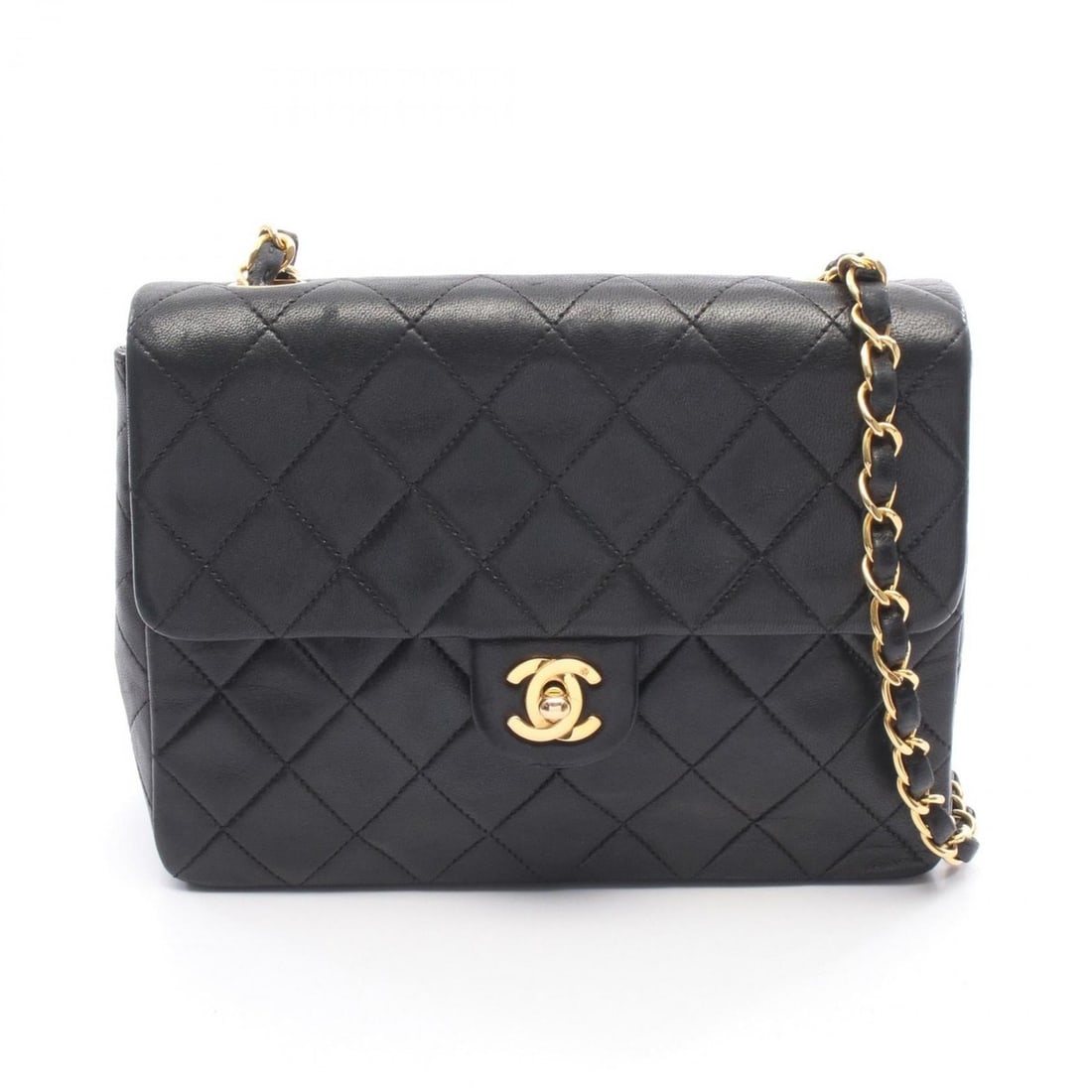 Chanel Mini Matelassé 20 Shoulder Bag/Handbag, Lambskin Leather, Women's, Black: --- Catalog ---Category: SizeSize (HxWxD): 15cm x 20cm x 6cm / 5.9'' x 7.87'' x 2.36''Category: DesignType: Handbag, Shoulder bagColor: BlackGender: WomenMaterial: Leather Leather/Fur Type: LambskinCa