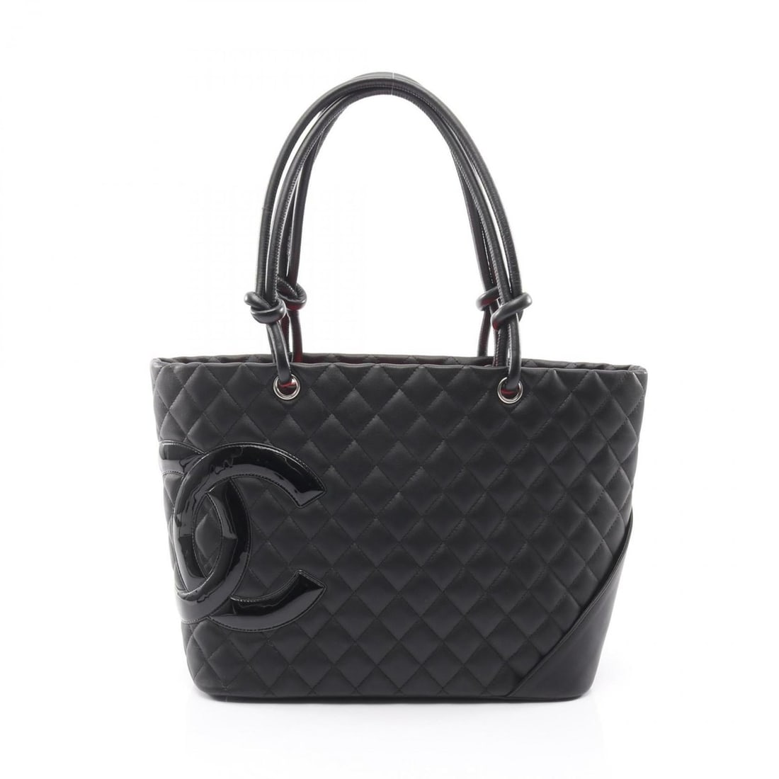 Chanel Cambon Line Large Tote Bag Handbag Patent Leather Women's Black: --- Catalog ---Category: SizeSize (HxWxD): 25cm x 30cm x 15cm / 9.84'' x 11.81'' x 5.9''Category: DesignType: Handbag, Tote bagColor: BlackGender: WomenMaterial: Cambon ligne Category: GeneralBrand: C