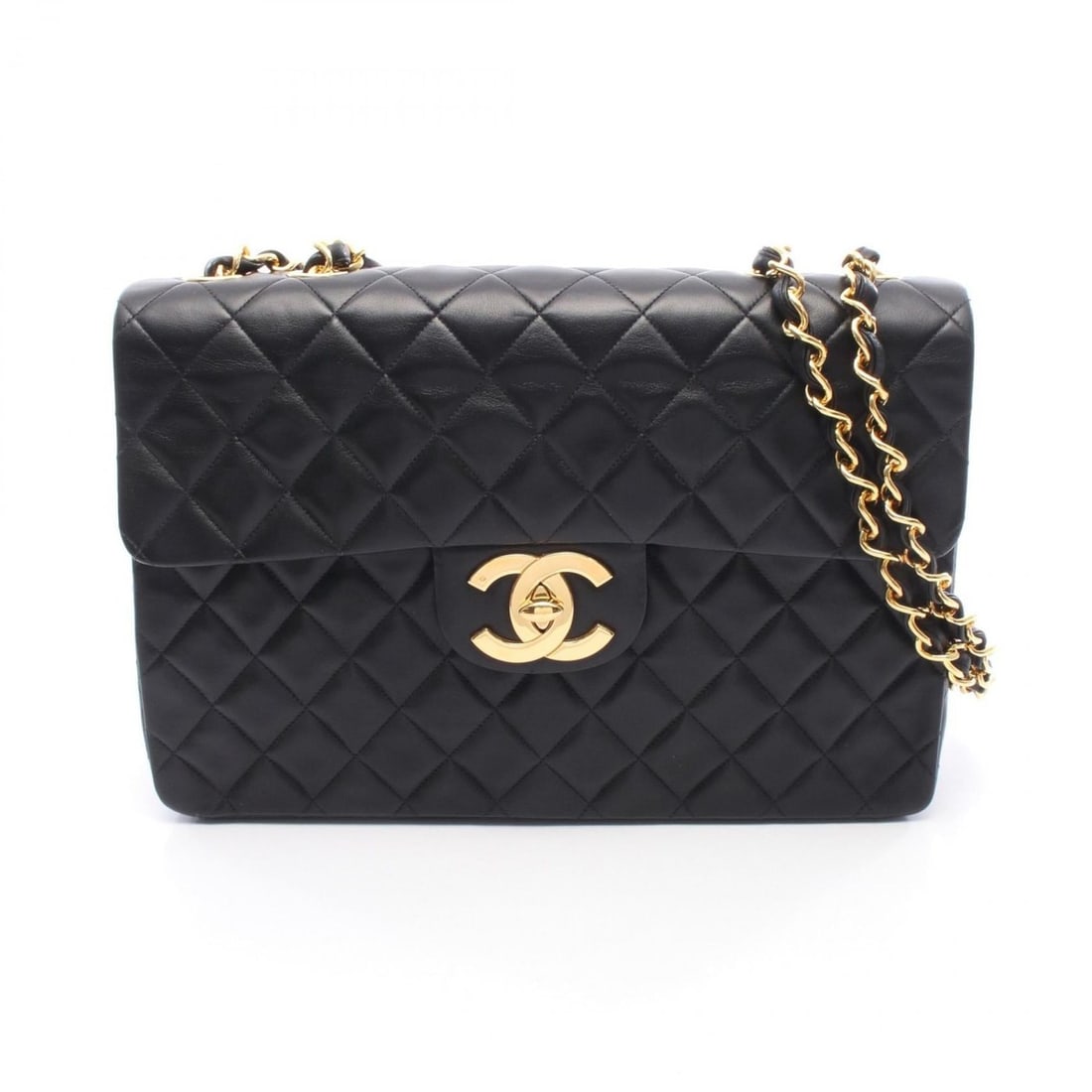 Chanel CHANEL Large Matelassé 34 Shoulder Bag Handbag Lambskin (Sheepskin) Women's Black: --- Catalog ---Category: SizeSize (HxWxD): 22cm x 34cm x 10cm / 8.66'' x 13.38'' x 3.93''Category: DesignType: Handbag, Shoulder bagColor: BlackGender: WomenMaterial: Leather Leather/Fur Type: Lambski