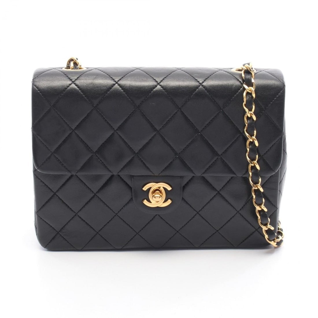 Chanel Mini Matelassé 20 Shoulder Bag/Handbag, Lambskin Leather, Women's, Black: --- Catalog ---Category: SizeSize (HxWxD): 15cm x 20cm x 6cm / 5.9'' x 7.87'' x 2.36''Category: DesignType: Handbag, Shoulder bagColor: BlackGender: WomenMaterial: Leather Leather/Fur Type: LambskinCa