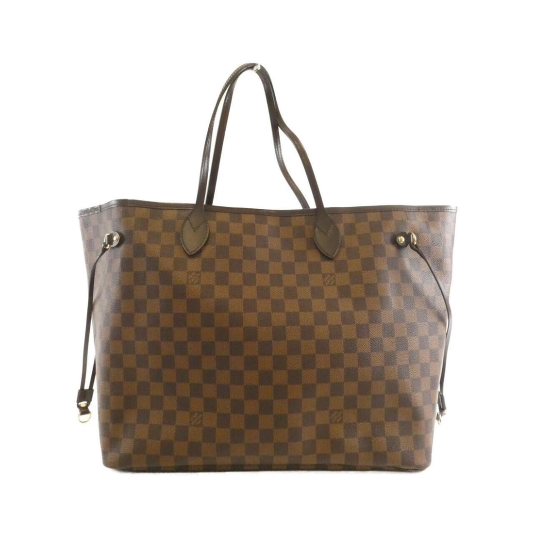 Louis Vuitton Damier Neverfull GM N51106 Handbag: --- Catalog ---Category: SizeSize (HxWxD): 32cm x 54cm x 20cm / 12.59'' x 21.25'' x 7.87''Category: DesignType: HandbagColor: EbeneGender: WomenMaterial: Coated canvas Hardware Color: GoldCategory: Ge