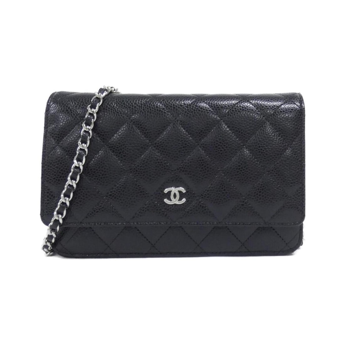 Chanel Timeless Classic Line 33814 Wallet Chain: --- Catalog ---Category: SizeSize (HxWxD): 12cm x 19cm x 4cm / 4.72'' x 7.48'' x 1.57''Category: DesignType: Chain/Shoulder walletColor: Black, BordeauxGender: WomenMaterial: Grained Calfskin Category