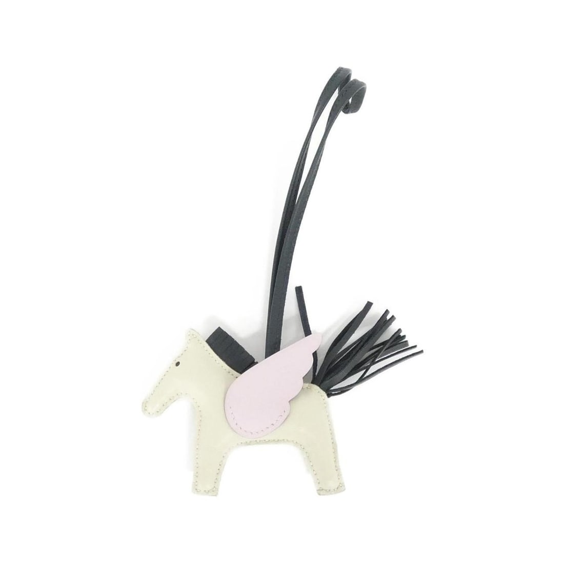 Hermes Rodeo Pegasus Accessory Bag Charm PM 083010CA: --- Catalog ---Category: SizeSize (HxWxD): 75.00mm x 85.00mm / 2.95'' x 3.35''Category: DesignType: Handbag charmColor: WhiteGender: WomenMaterial: Agneau MiloCategory: GeneralMPN: 083010CABrand: Herm