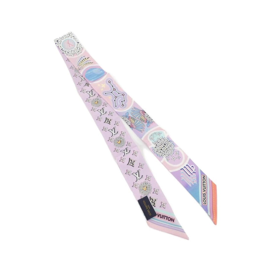 Louis Vuitton M76926 Scarf/Muffler: --- Catalog ---Category: SizeSize (LxW): 5cm x 1.2m / 1.96'' x 47.24''Category: DesignType: ScarfColor: PinkGender: WomenMaterial: Silk Category: GeneralMPN: M76926Brand: Louis Vuitton--- Item List --