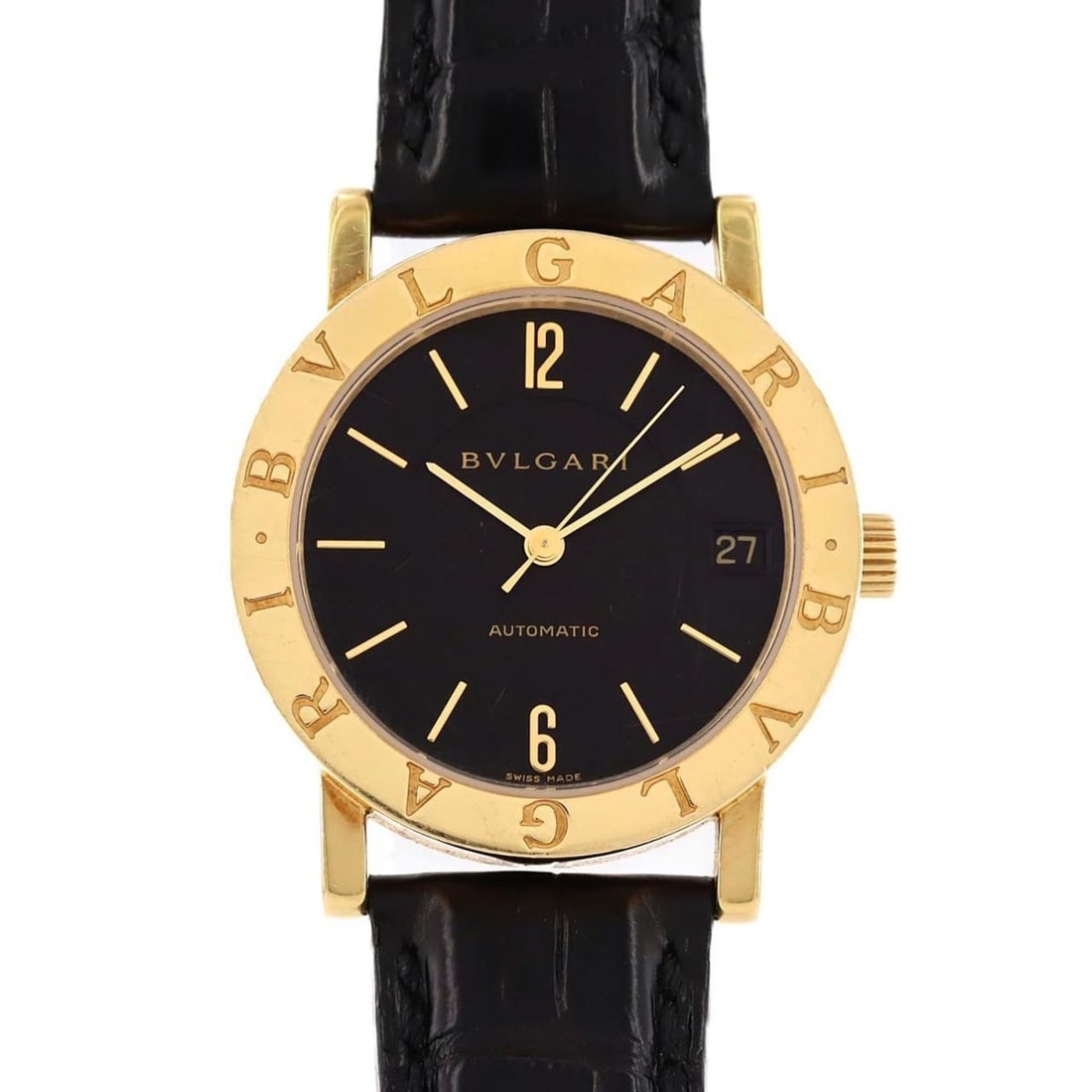 Bulgari YG BB33GLAUTO Automatic Watch: --- Catalog ---Category: SizeCase Diameter: 33mm / 1.3''Category: DesignType: WristwatchGender: Men,WomenColor (Dial): BlackMaterial (Case): Yellow goldCategory: GeneralMPN: BB33GLAUTOBrand: BvlgariCa